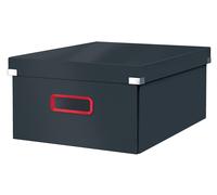 Leitz, Caja de Almacenaje Grande Click and Store, Archivadora Plegable con Tapa,