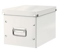 Leitz Caja de Almacenaje Mediana en Forma de Cubo, Blanco, Gama Click & Store, 6