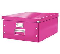 Leitz Caja de almacenamiento grande A3. Fucsia, Click and Store, 60450023