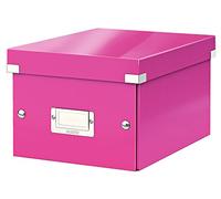 Leitz Caja de almacenamiento pequeña A5, Fucsia, Click and Store, 60430023
