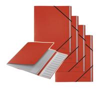 Leitz Carpeta clasificadora de carton 12 posiciones a4 recycle 100% rojo 39150025