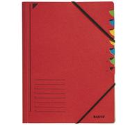 Leitz carpeta clasificadora roja (7 pestañas)