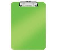 Leitz Carpeta con Pinza, A4, Plástico Rígido, Gama WOW, Verde, 39710054