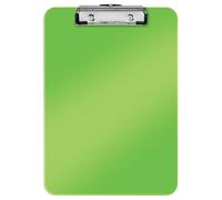 Leitz Carpeta con Pinza, A4, Plástico Rígido, Gama WOW, Verde, 39710054
