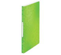 Leitz Carpeta de Fundas A4, 40 Fundas, Capacidad para 80 Hojas, Fundas transparentes, Verde, Gama WOW, 46320154
