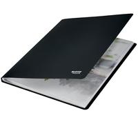 Leitz Carpeta de Fundas A4, Incluye 20 Fundas de Plástico Fijadas al Interior, Capacidad para 40 Hojas, 100% Reciclable, Respetuoso con el Medio Ambiente, Gama Recycle, Negro, 46760095