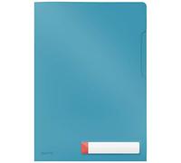 Leitz - Carpeta de privacidad (A4, polipropileno, 200 μ, 3 unidades), color azul
