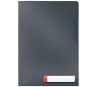 Leitz - Carpeta de privacidad (A4, polipropileno, 200 μ, 3 unidades), color gris