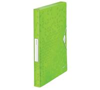 Leitz Carpeta de Proyectos A4, Capacidad para 250 Hojas A4, Cierre Elástico, Plástico Flexible, Verde, Gama WOW, 46290154