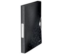 Leitz Carpeta de proyectos Gama WOW 46290095 – A4 250 hojas, cierre elástico, negro