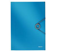 LEITZ Carpeta extensible de esquina maciza, PP, para aprox. 150 hojas, A4, azul