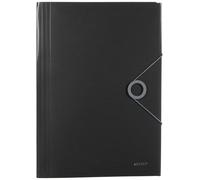 LEITZ Carpeta extensible de esquina maciza, PP, para aprox. 150 hojas, A4, negro