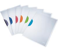 Leitz - Carpetas con pinza lateral A4 (6 unidades, multicolor, 30 hojas, Polipropileno)