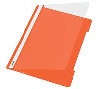 Leitz Carpetas Estándar para 250 hojas, Plástico, A4, Naranja