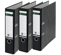 Leitz - Clasificador (A4, 3 unidades), color negro