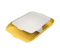 Leitz Cosy Bandeja portadocumentos con organizador amarillo cálido
