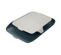 Leitz Cosy bandeja portadocumentos con organizador gris terciopelo