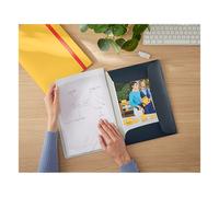 Leitz cosy Mobile Plus carpeta de fundas A4 terciopelo gris (20 compartimentos)