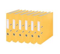 Leitz Cosy Series 10620019 - Archivador (6 unidades, A4, 350 hojas, 5 cm de ancho de lomo), color amarillo cálido