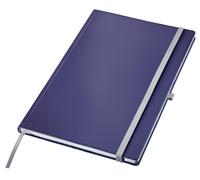 Leitz Cuaderno Cuadriculado A4 Style, Tapa Dura, 160 Páginas, 80 Hojas, Papel Certificado FSC de 100 g/m², Cinta Elástica y Marcapáginas, para Oficina y Hogar, Azul, 44761069