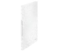 Leitz Cuaderno de exhibición A4, 20 bolsillos, capacidad para 40 hojas, bolsillos transparentes, blanco, gama WOW, 46310001