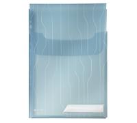 Leitz Dossier Combifile A4, Gran Capacidad, Extensible, Azul Transparente Mate,
