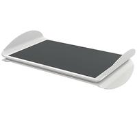 Leitz Ergo Reposapiés Ergonómico Ajustable para Ordenador, Dos Alturas Ajustables, Gris Claro/Blanco, 65030085