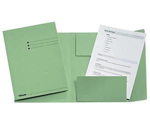 Leitz ESSELTE 1033308 - Subcarpetas de 3 solapas 275 grs DIN A4 color verde