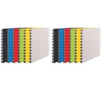 Leitz Esselte 624014 VIVIDA - Carpeta de fundas extraíbles A4, 25 fundas, Capacidad para 50 hojas, Tapas flexibles, 1 unidad [colores surtidos] (Paquete de 2)