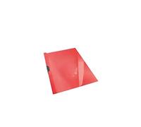 Leitz Esselte Dosier Clip File, Capacidad para 30 hojas A4, Plástico flexible, Rojo, VIVIDA, 563730