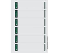 Leitz - Etiquetas Adhesivas para Lomo y para Lomo Imprimibles Adhesivas para Archivadores de Palanca de Cartón, Estrechas, Cortas, Gris, 39 x 192 mm, Papel, 16862085, Pack de 150 Etiquetas