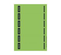 Leitz - Etiquetas Adhesivas para Lomo y para Lomo Imprimibles Adhesivas para Archivadores de Palanca de Cartón, Estrechas, Cortas, Verde, 39 x 192 mm, Papel, 16.862.055, Pack de 150 Etiquetas