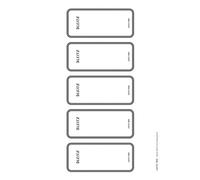 Leitz - Etiquetas Adhesivas para Lomo y para Lomo Imprimibles Adhesivas para Archivadores Leitz Active, 46 x 111 mm, Papel, 16920085, Pack de 50 Etiquetas