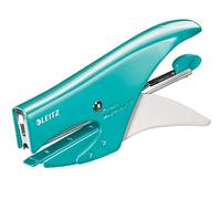 Leitz - Grapadora de mano, carga trasera, metal, color aguamarina 15 fogli