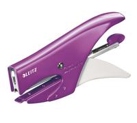 Leitz - Grapadora de mano, carga trasera, metal, color violeta 15 fogli