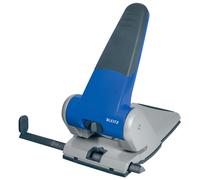 Leitz Heavy Duty Hole Punch 5180 - Perforador de papel (65 hojas, Azul, 8 cm, 1