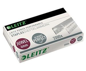 LEITZ Heftklammern JUWEL, Paquete de grapas, 4 mm, 1x 2000 grapas (interior)