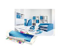 Leitz Plastificadora térmica iLAM Home Office A4 310 mm/min Blanco/Azul (73680036)