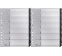 Leitz Índice Separador, Pestañas Numéricas 1-31, A4, Extra Ancho, Respetuoso con el Medio Ambiente, Gama Recycle, Negro, 12180000 (Paquete de 2)