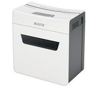 Leitz IQ 6X Premium Destructora de Papel de Corte Transversal P4, 7-6 Hojas (70-80 gms), Papelera Extraíble de 10 L, Gama de Protección, Blanca, 80900000