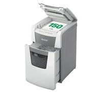 Leitz IQ Autofeed Destructora de Papel de Corte Transversal P4 para Oficinas Pequeñas, Automática, 150 Hojas, Papelera de 44 Litros, Blanca, 80130000