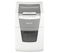Leitz IQ Autofeed Small Office 80112000 - Destructora de papel (corte P4, 100 hojas, 34 L, con enchufe suizo), color blanco