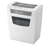 LEITZ IQ Home Office S Aktenvernichter mit Partikelschnitt P-4, 4 x 28 mm, bis 8 Blatt, wei? (80360000)