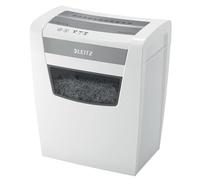 Leitz IQ Office S 80990000 - Trituradora de Papel, Capacidad para 14-12 Hojas (70-80 g/m²), Corte de partículas, Nivel de Seguridad P4, Cubo de Basura de 23 L, Especialmente silencioso, Manual, Corte