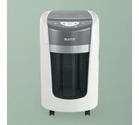 Leitz - IQ OptiMax Home Office 225 triturador de papel Microcorte 58 dB Gris, Blanco