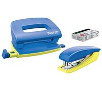 Leitz - Juego de perforadora y grapadora UrbanChic, color azul