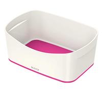 Leitz MyBox Caja organizadora sin tapa, Blanco/Rosa metalizado, Plástico brillante, 52571023