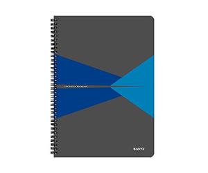Leitz Office - Cuaderno Cuadriculado con Tapas, A4, Azul