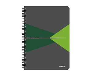 Leitz Office - Cuaderno Cuadriculado con Tapas, A5, Verde