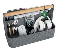 Leitz Organizador de Escritorio Portátil, ideal para coworking | Bolsa oficina escritorios compartidos, fieltro termo anti-abrasión, 2 compartimentos, hasta 7,5 kg, 38x19x25,5 cm